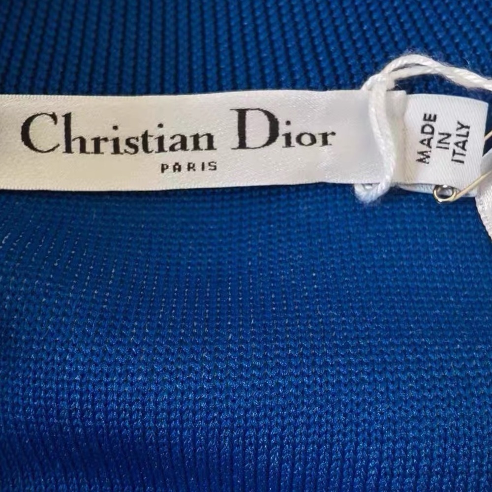 Authentic Dior Blue and Cream Bomber Jacket - Picture 4 of 5
